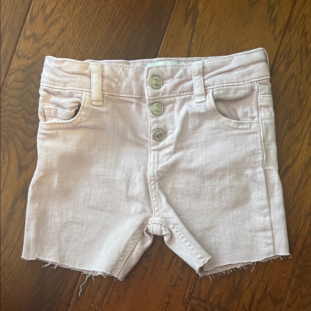 Zara Kids Light Pink Denim Shorts